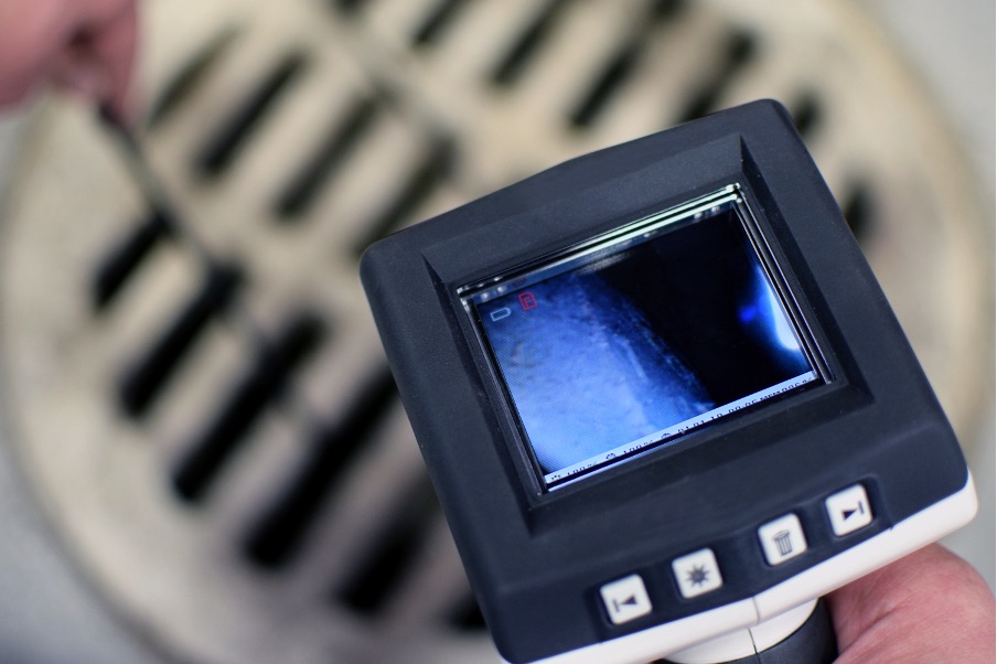 Trenchless sewer camera inspection in Wayne, Illinois
